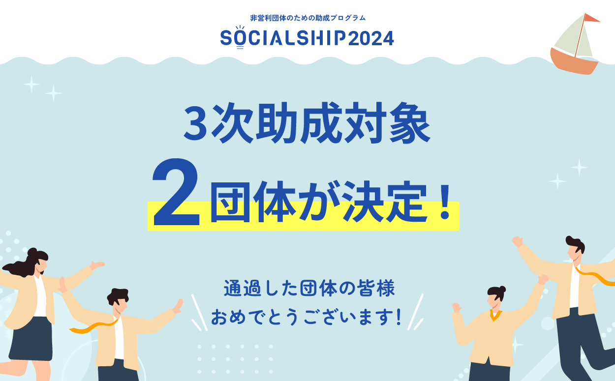 3次助成団体が決定しました！